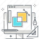 computer, cursor, design, graphic design, illustration, web