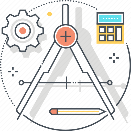 Architecture, blueprint, compass, drawing, geometry, precision icon - Download on Iconfinder