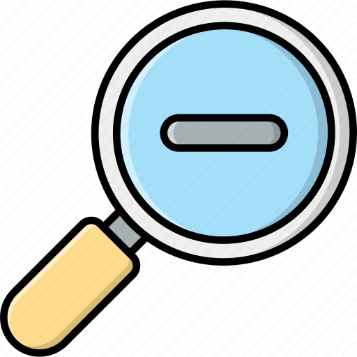 Zoom out, magnifying glass, loupe icon - Download on Iconfinder