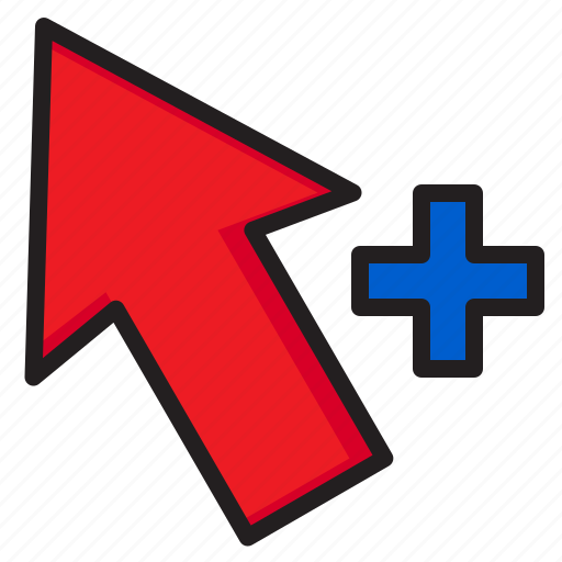 Selection, arrow, point, plus, add icon - Download on Iconfinder