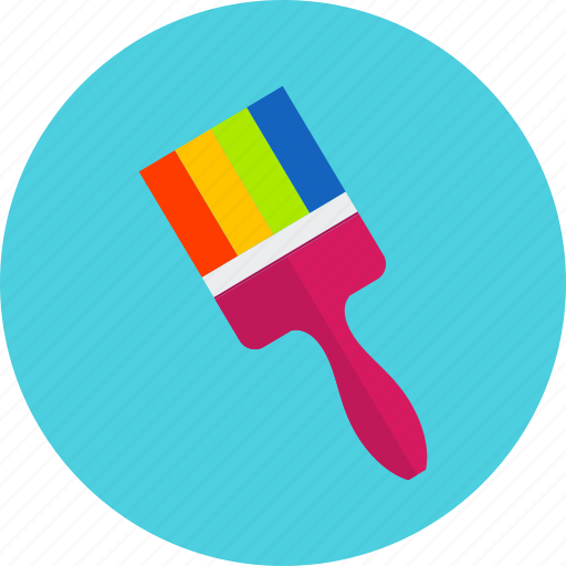 Brush, paint, colors, drawing, graphic, tool, tools icon - Download on Iconfinder