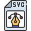 svg, file, vector, document, graphics 