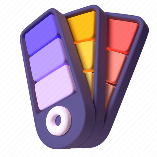 Color, palette, 2 3D illustration - Download on Iconfinder