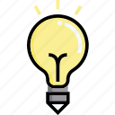 idea, bulb, light, lamp, creative