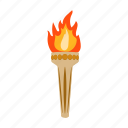 fire, flame, olympic, torch