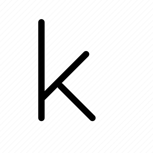 K, kappa, kay, letter, lowercase, mathematics, physics icon - Download on Iconfinder