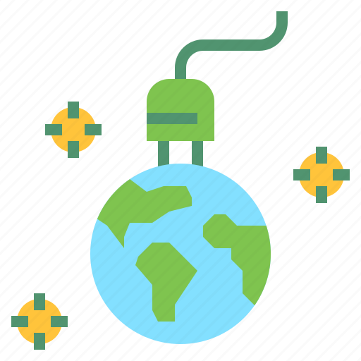 Charge, electricity, energy, global, green, planet, power icon - Download on Iconfinder