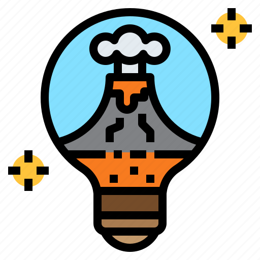 Electricity, energy, geothermal, green, lightbulb, power, renewable icon - Download on Iconfinder