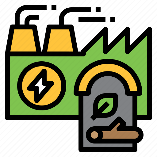 Biomass, electric, energy, green, plant, power, renewable icon - Download on Iconfinder