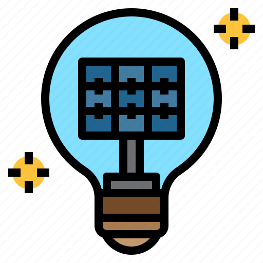 Cell, electricity, green energy, lightbulb, photovoltaic, renewable, solar panel icon - Download on Iconfinder