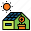 green energy, house, photovoltaic, power, renewable, rooftop, solar panel 