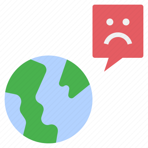 Earth, globe, unhappy, sad, feeling, emotion icon - Download on Iconfinder
