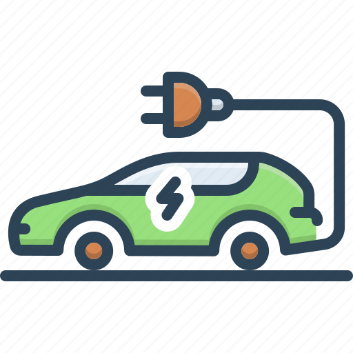 Electric car, electric, car, electrical, hybrid, vehicle, eco friendly icon - Download on Iconfinder