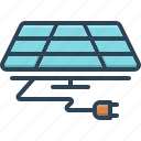 solar panel, renewable, solar cell, plug, electricity, sunlight, supply power