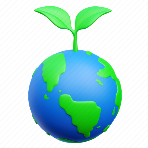Earth day, ecology, energy, environment 3D illustration - Download on Iconfinder
