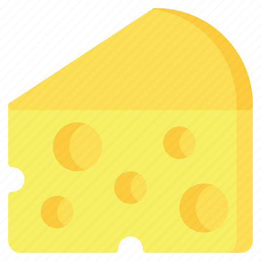 Piece, dairy, milky, gouda, milk, cheese, food icon - Download on Iconfinder