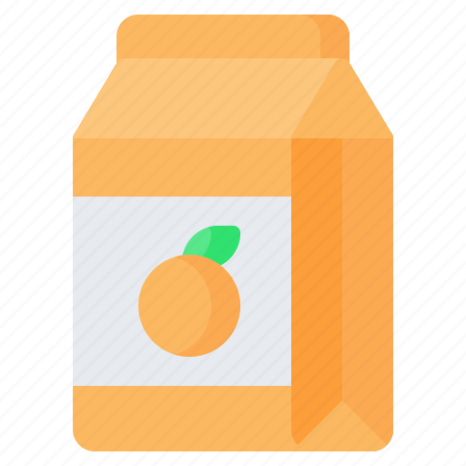 Juice, orange, fresh, box, grocery, package, drink icon - Download on Iconfinder