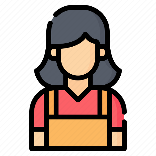Avatar, woman, cashier, grocery, job, supermarket, people icon - Download on Iconfinder
