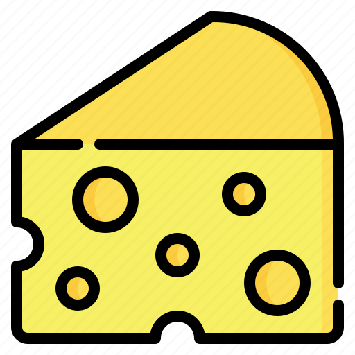 Cheese, milk, piece, gouda, food, milky, dairy icon - Download on Iconfinder