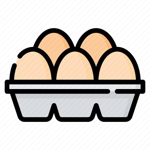 Egg, carton, eggs, food, organic, tray, box icon - Download on Iconfinder