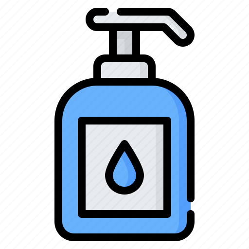 Wash, hand wash, hand sanitizer, liquid, soap, bottle icon - Download on Iconfinder