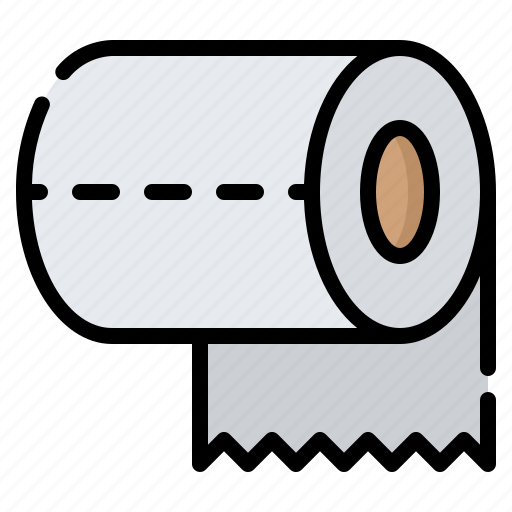 Roll, tissue, bathroom, paper, toilet icon - Download on Iconfinder