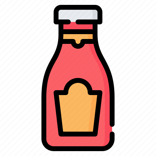 Ketchup, sauce, food, spicy, tomato, bottle icon - Download on Iconfinder