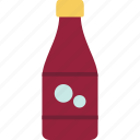bottle, red, wine, sumie