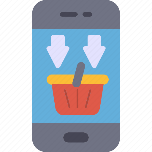 Mobile, shopping, cart, phone, iphone, online icon - Download on Iconfinder