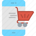 mobilephone, online, shoping, cart, buy, smartphone