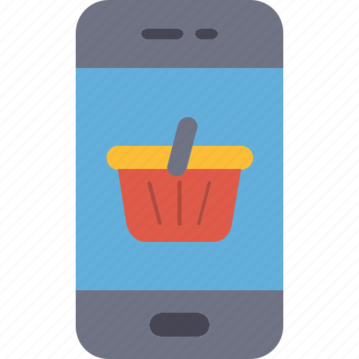 Mobile, basket, grocery, online, purchase, shop, shopping icon - Download on Iconfinder