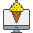 ice, cream, summer, dessert, website, online