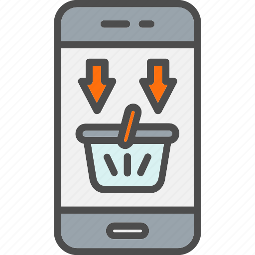 Mobile, shopping, cart, phone, iphone, online icon - Download on Iconfinder