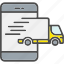 mobile, delivery, logistics, online, tracking, truck 
