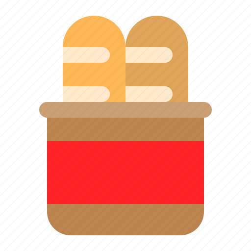 Bag, bread, food, grocery, shop icon - Download on Iconfinder