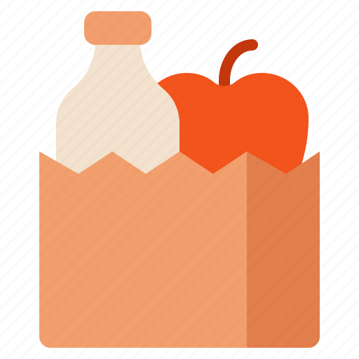 Grocery, bag, food, shop, drink, cart, basket icon - Download on Iconfinder