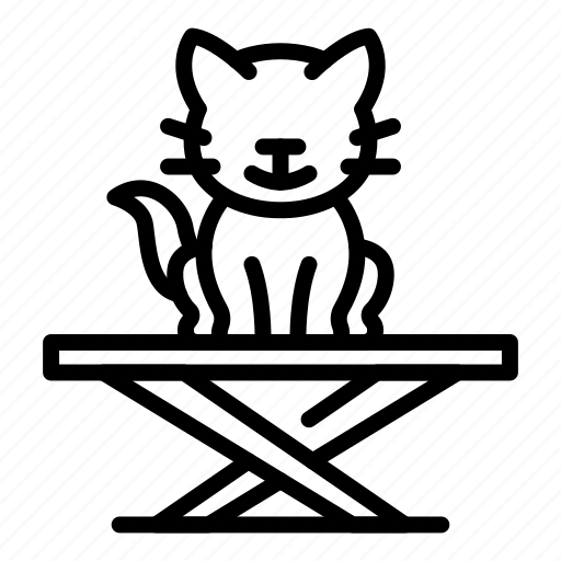 Cat, desk, groomer, thin, vector, yul916 icon - Download on Iconfinder