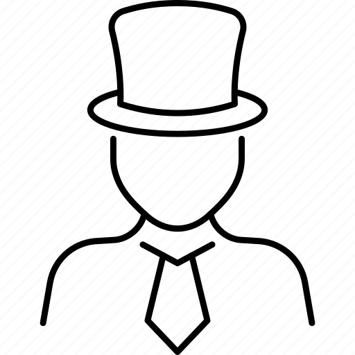 Hat, man, person, tie icon - Download on Iconfinder