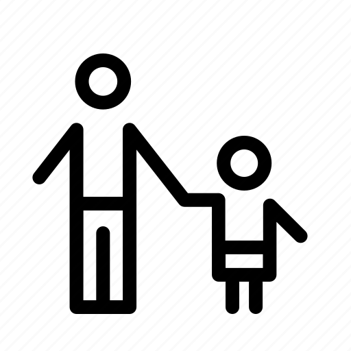 Father, parent, son, family, kid, pedestrian, safety icon - Download on Iconfinder