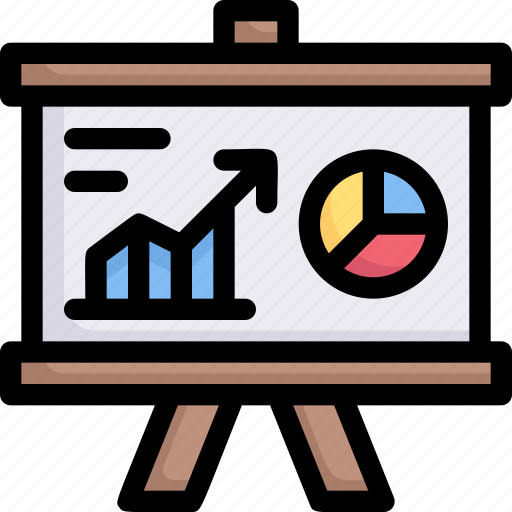 Marketing, growth, business, promotion, report, presentation, analytic icon - Download on Iconfinder
