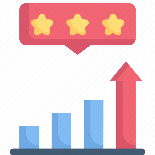 Marketing, growth, business, promotion, feedback growth, rating, data icon - Download on Iconfinder