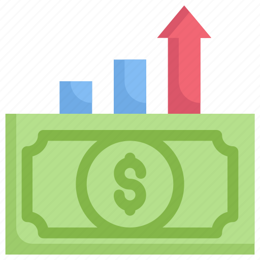 Marketing, growth, business, promotion, fund growth, money, analytic icon - Download on Iconfinder