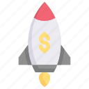 marketing, growth, business, promotion, rocket, currency, investment