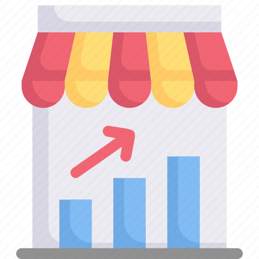 Marketing, growth, business, promotion, store growth, online shop, shopping icon - Download on Iconfinder