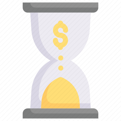 Marketing, growth, business, promotion, time is money, sandglass, savings icon - Download on Iconfinder