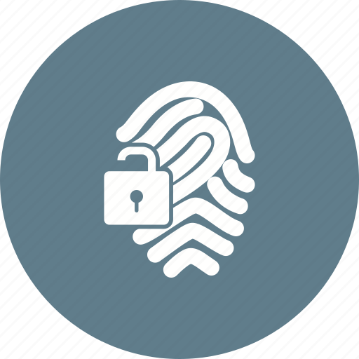 Fingerprint, identity, lock, protection, secure, security icon - Download on Iconfinder