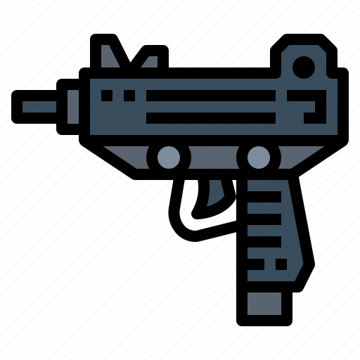 Gun, pistol, uzi, weapon icon - Download on Iconfinder