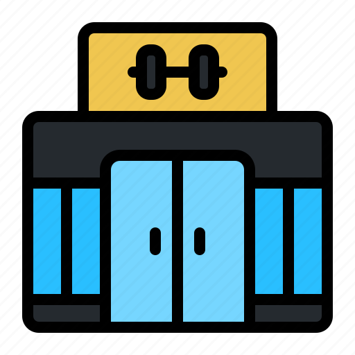 Hym, house, sport, center, fitness, exercise icon - Download on Iconfinder