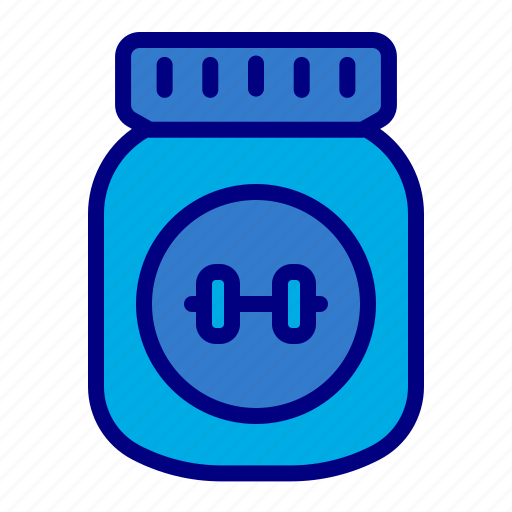 Supplement, food, protein, vitamin, gym, body, building icon - Download on Iconfinder