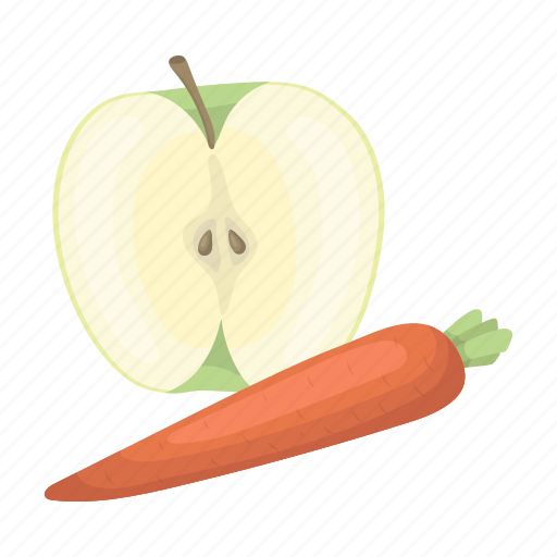 Apple, carrot, fruit, vitamin icon - Download on Iconfinder